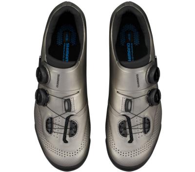 SHIMANO SHIMANO Fahrradschuhe XC702 Herren/Damen MTB SPD Gr&ouml;&szlig;e 48 breit Silber Produktbild 4