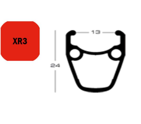 Exal Felge XR3 28" 32 Loch Schwarz