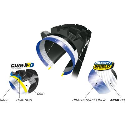 Michelin FALTREIFEN WILD ENDURO FRONT Comp GUM-X3D GRAVITY SHIELD 61-622 Schwarz Produktbild 1