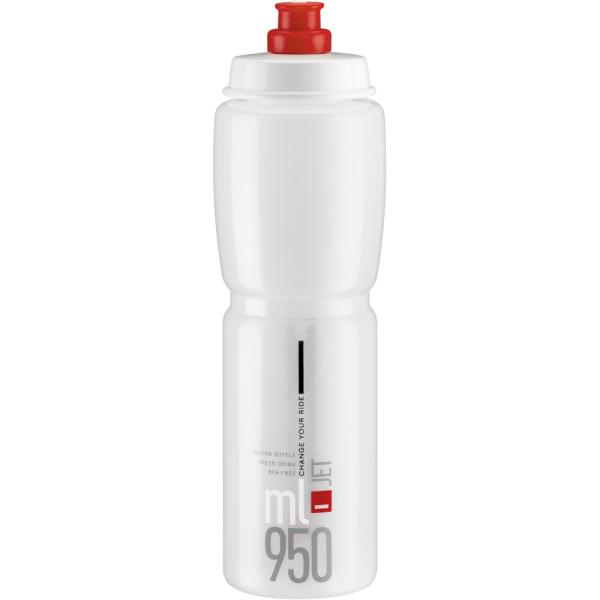 ELITE ELITE Trinkflasche Jet Transparent-Rot 950 ml