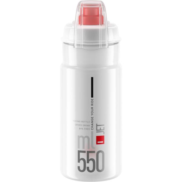 ELITE ELITE Trinkflasche Jet Plus Transparent-Rot 550 ml