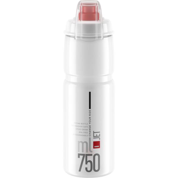 ELITE ELITE Trinkflasche Jet Plus Transparent-Rot 750 ml