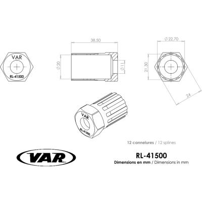 VAR Freilaufk&ouml;rperabzieher RL-41500 Falcon Mod. FW-L804, FW-L80, FW-L704, FW-L70 Produktbild 1