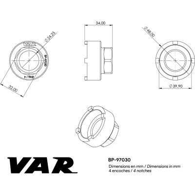 VAR Innenlagerwerkzeug Bafang-Hinterradnabenmotor Produktbild 2