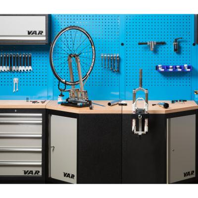 VAR Werkzeuglochwand MO-52036 f&uuml;r Eckschrank 1052 x 800 x 24 mm Blau Produktbild 1