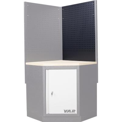 VAR Werkzeuglochwand MO-52232 f&uuml;r Eckschrank 1052 x 800 x 24 mm Granitschwarz Produktbild 1