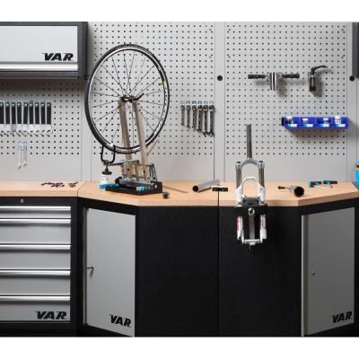 VAR Werkzeuglochwand MO-52240 f&uuml;r Eckschrank 1052 x 800 x 24 mm Grau Produktbild 1