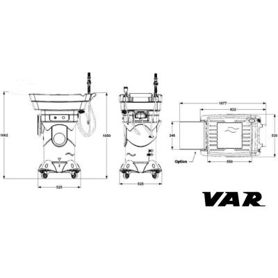VAR Heizbares Teilewaschger&auml;t MO-52310 40 L Produktbild 3