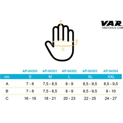 VAR Mechaniker-Handschuhe AP-9430x S Produktbild 2