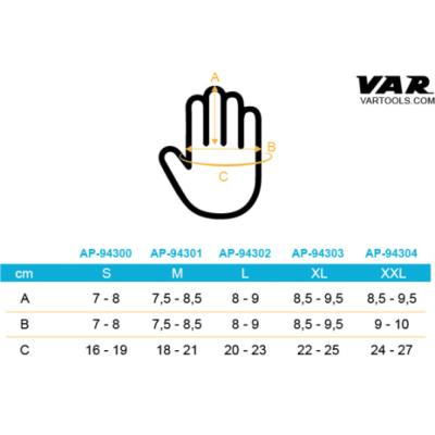 VAR Mechaniker-Handschuhe AP-9430x M Produktbild 2