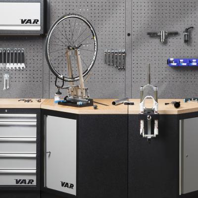 VAR Werkzeuglochwand MO-52230 f&uuml;r Unterschrank 1052 x 614,5 x 24 mm Hammerschlag Produktbild 1