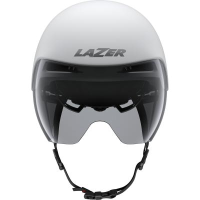 LAZER LAZER Helm Volante KinetiCore Triathlon/Zeitfahren Matte White Silver (M) 55-59 Produktbild 1