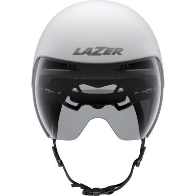 LAZER LAZER Helm Victor KinetiCore Triathlon/TT Matte White Silver (S) 52-56 cm Produktbild 1