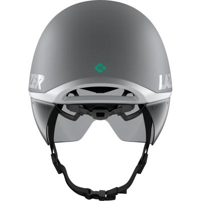 LAZER LAZER Helm Victor KinetiCore Triathlon/TT Matte White Silver (M) 55-59 cm Produktbild 2