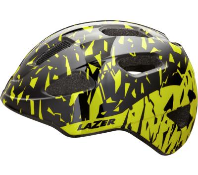 LAZER LAZER Helm Nutz KinetiCore Kids & Junior Black Flash Yellow Unisize 50-56 cm Produktbild 3
