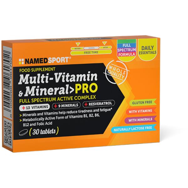 NAMEDSPORT MULTI-VITAMINS & MINERALS PRO - 30cpr