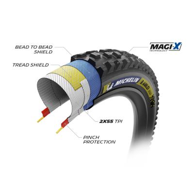 Michelin FALTREIFEN E-WILD REAR RACING LINE 65-584 Schwarz Produktbild 1
