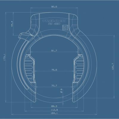 TRELOCK TRELOCK Rahmenschloss RS 480 AZ XL Produktbild 2