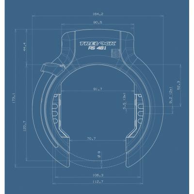 TRELOCK TRELOCK Rahmenschloss RS 481 AZ XXL Produktbild 2