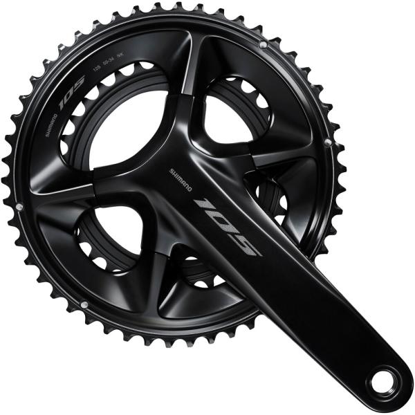 SHIMANO Kurbelgarnitur 105 FC-R7100 52-36-165 HR 12-f o.Kettenschutz, ohne BB