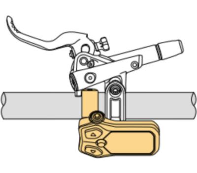 SHIMANO Informations-Display und Schaltereinheit SHIMANO E-BIKE SYSTEMS SC-E5000 22,2 mm Produktbild 1