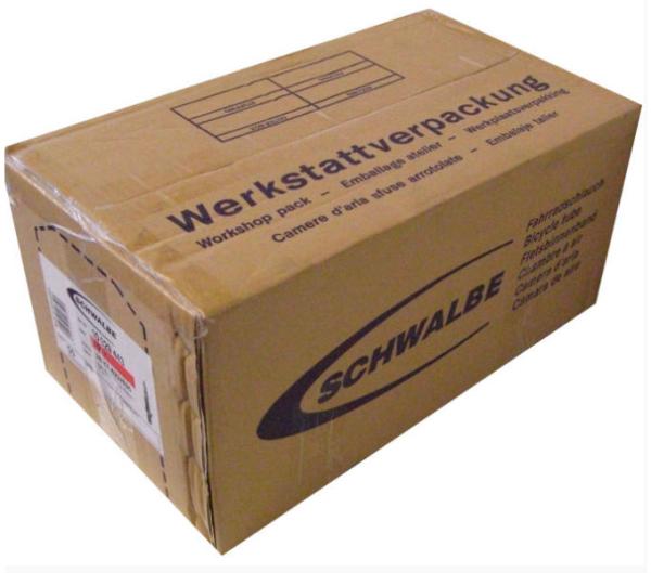 Schwalbe SCHWALBE SCHLAUCH WERKSTATTPACKUNG AV7 40/62-406 40mm (1x Box &aacute; 50 St&uuml;ck)