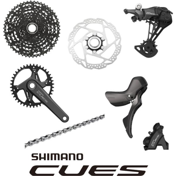 SHIMANO Gruppe CUES (FC-U6030-1) 10/11 Fach, 172,5 mm, 42Z.