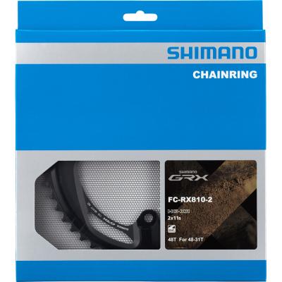 SHIMANO Kettenblatt GRX FC-RX810 48 Z&auml;hne Schwarz Produktbild 1