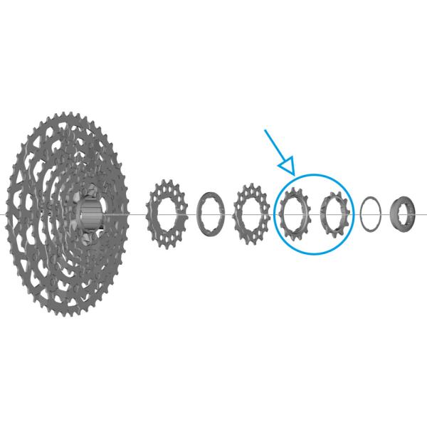 SHIMANO Ritzel f&uuml;r CS-LG700 11-13 Z&auml;hne