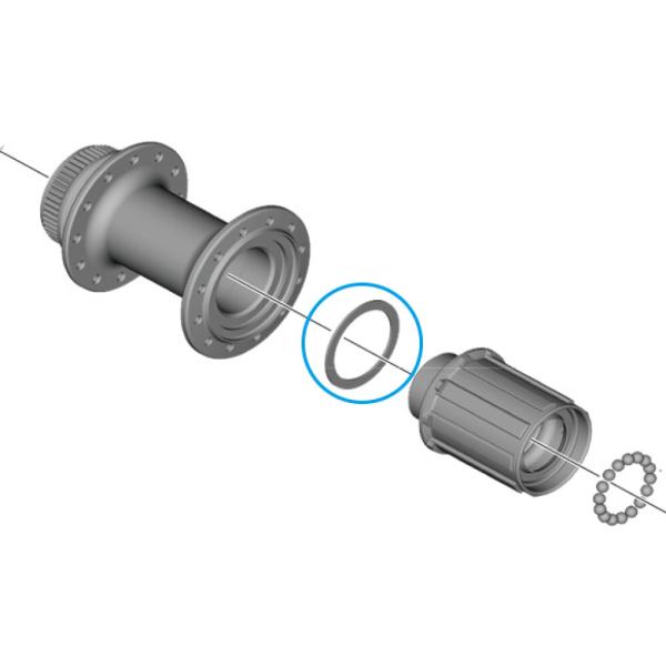 SHIMANO Spacer WH-RS710-R unter Freilaufk&ouml;rper