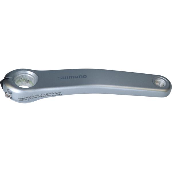 SHIMANO Kurbelarm SHIMANO E-BIKE SYSTEMS FC-EN500, links, 170mm, silber