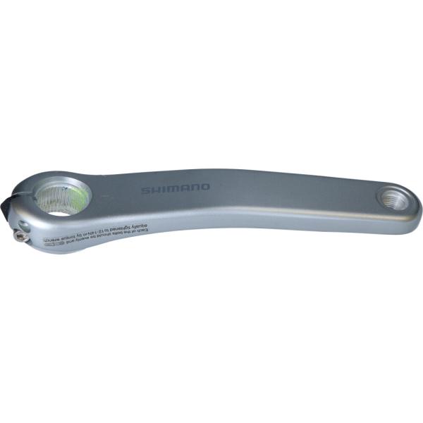 SHIMANO Kurbelarm SHIMANO E-BIKE SYSTEMS FC-EN500, links, 175mm, silber