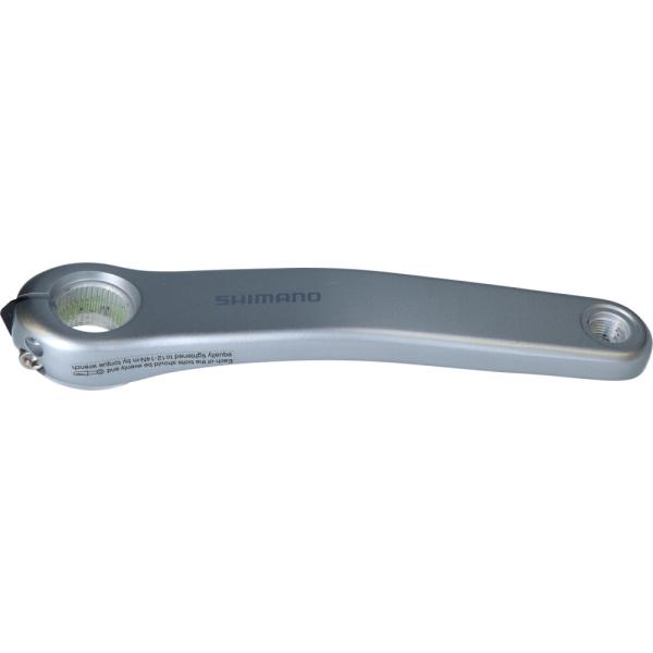 SHIMANO Kurbelarm SHIMANO E-BIKE SYSTEMS FC-EN500, rechts, 175mm, silber