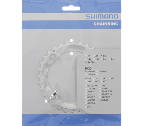 SHIMANO Kettenblatt ALIVIO FC-M410, FC-M415 32 Z&auml;hne
