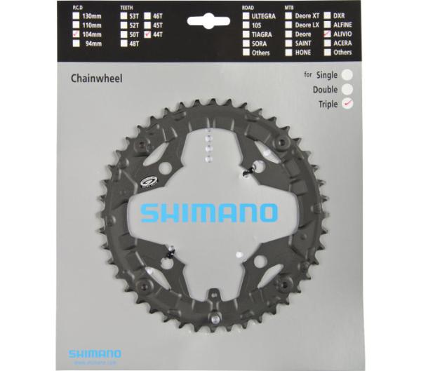 SHIMANO Kettenblatt ALIVIO FC-M430, FC-M431 44 Z&auml;hne