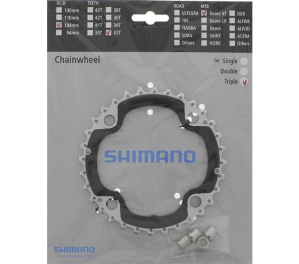 SHIMANO Kettenblatt DEORE XT FC-M770-10, FC-M780 32 Z&auml;hne