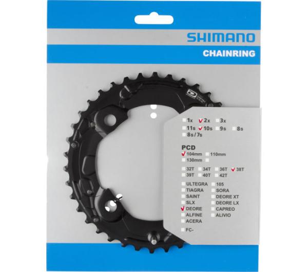 SHIMANO Kettenblatt DEORE FC-M615 38 Z&auml;hne