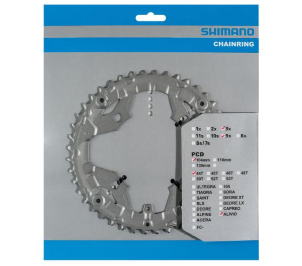 SHIMANO Kettenblatt ALIVIO FC-T4060 44 Z&auml;hne f&uuml;r KSR