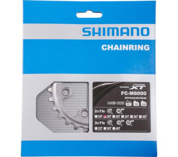 SHIMANO Kettenblatt DEORE XT FC-M8000 26 Z&auml;hne