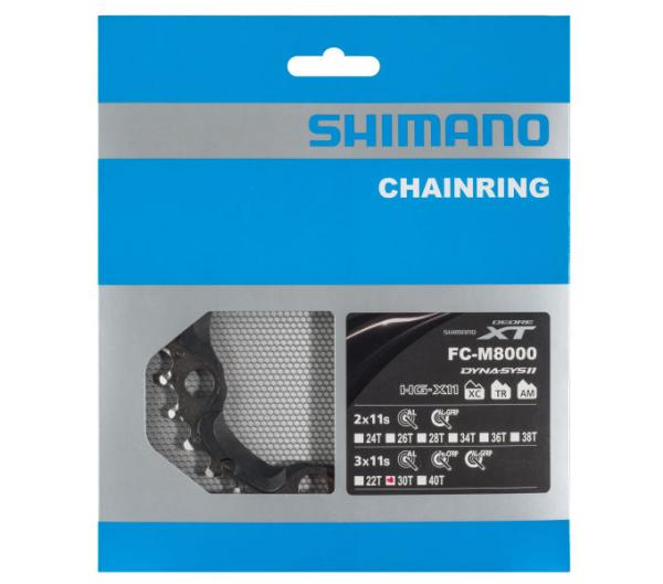 SHIMANO Kettenblatt DEORE XT FC-M8000 30 Z&auml;hne