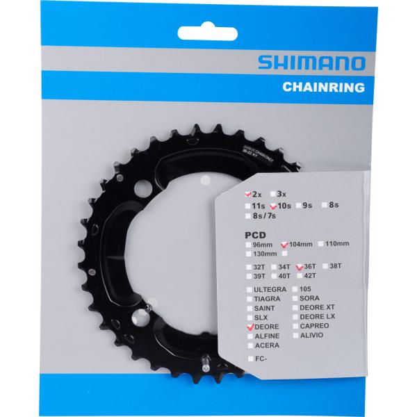 SHIMANO Kettenblatt DEORE FC-M617 36 Z&auml;hne