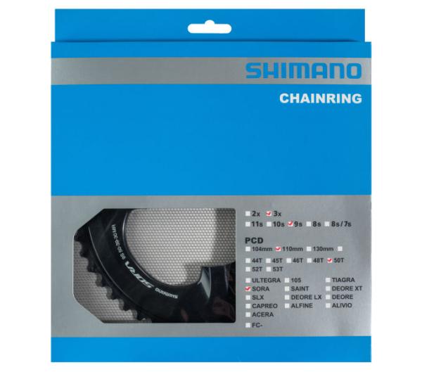 SHIMANO Kettenblatt FC-R3030 50 Z&auml;hne Schwarz