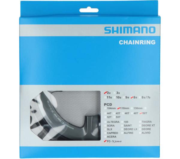 SHIMANO Kettenblatt CLARIS FC-R2000 50 Z&auml;hne f&uuml;r KSR Grau