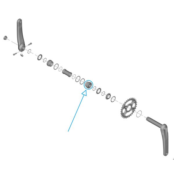 SHIMANO Lagerschale BB-MT801 Rechts