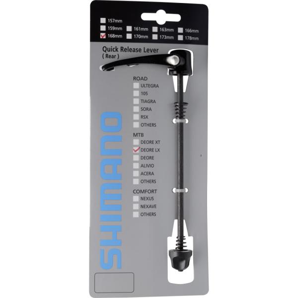 SHIMANO Schnellspanner komplett f&uuml;r FH-T670 168 mm Schwarz